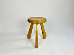 Pine stool from Les Arcs, Charlotte Perriand