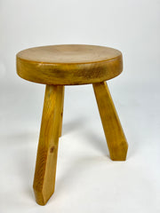 Pine stool from Les Arcs, Charlotte Perriand