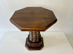 Brutalist Octagonal Side Table. France c.1930s