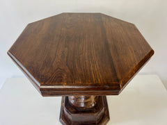 Brutalist Octagonal Side Table. France c.1930s