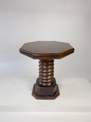 Brutalist Octagonal Side Table. France c.1930s