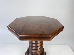 Brutalist Octagonal Side Table. France c.1930s