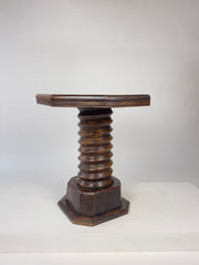 Brutalist Octagonal Side Table. France c.1930s
