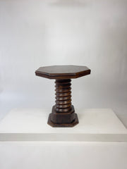 Brutalist Octagonal Side Table. France c.1930s