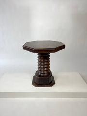 Brutalist Octagonal Side Table. France c.1930s