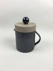 French Stoneware Basic Teapot - Anthracite - eyespy
