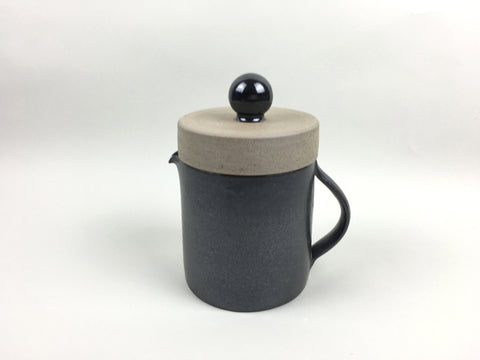 French Stoneware Basic Teapot - Anthracite