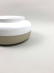 French Stoneware Basic squat vase - Ivory - eyespy
