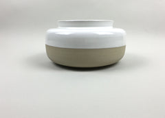 French Stoneware Basic squat vase - Ivory - eyespy