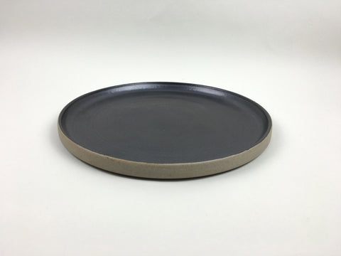 French Stoneware Basic dinner plate - Anthracite