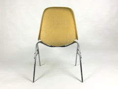 Vintage Eames DSS fibreglass side chairs - Light Ochre - eyespy