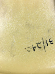 Vintage Eames DSS fibreglass side chairs - Light Ochre - eyespy