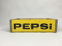 Vintage wooden Pepsi crate - Yellow - eyespy
