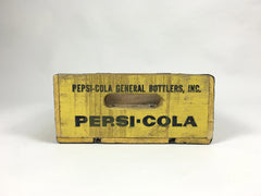 Vintage wooden Pepsi crate - Yellow - eyespy