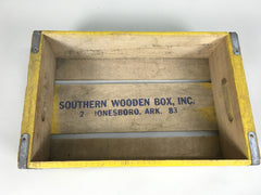 Vintage wooden Pepsi crate - Yellow - eyespy