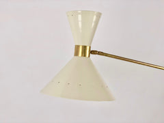 Huge mid century Italian diabolo counterweight ceiling light - eyespy