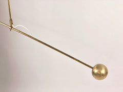 Huge mid century Italian diabolo counterweight ceiling light - eyespy