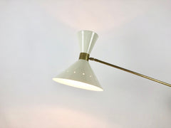 Huge mid century Italian diabolo counterweight ceiling light - eyespy