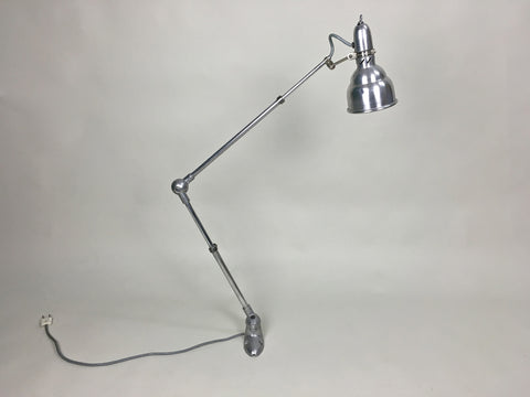 Vintage industrial machinist's lamp by Lumina, France