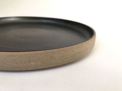 French Stoneware Basic dessert plate - Anthracite - eyespy