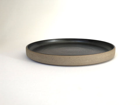 French Stoneware Basic dessert plate - Anthracite