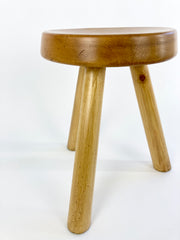 tripod stools by Charlotte Perriand, circa 1960.   Sourced from Les Arcs, France.