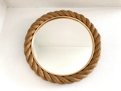 Rope mirror by Adrien Audoux and Frida Minet, France circa 1950-60.