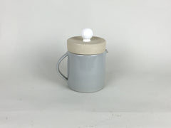 French Stoneware Basic Teapot - White / Smoke - eyespy