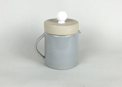 French Stoneware Basic Teapot - White / Smoke - eyespy