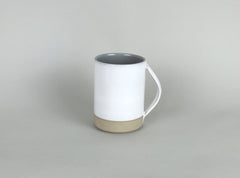 French Stoneware Basic Mug - White / Smoke - eyespy