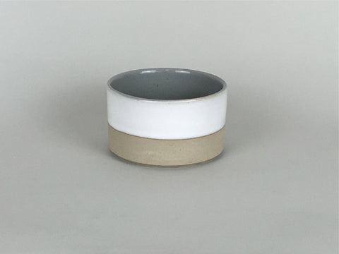 French Stoneware Basic Sugar Bowl - White/Smoke