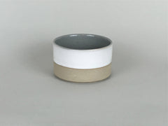 French Stoneware Basic Sugar Bowl - White/Smoke - eyespy