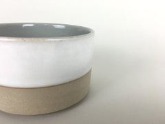 French Stoneware Basic Sugar Bowl - White/Smoke - eyespy