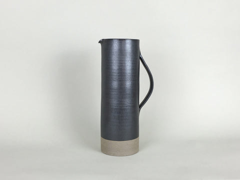 French Stoneware Basic pitcher 1L - Anthracite