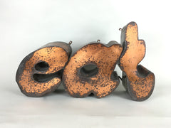 Vintage EAT sign letters - eyespy