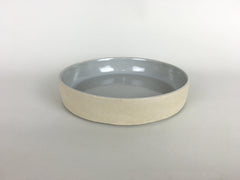French Stoneware Basic shallow bowl or soup plate - Smoke - eyespy