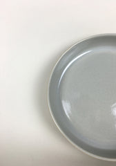 French Stoneware Basic shallow bowl or soup plate - Smoke - eyespy