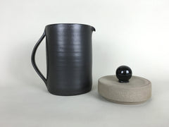 French Stoneware Basic Teapot Large - Anthracite - eyespy