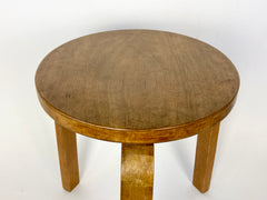 Eyespy - Early production Finmar Model 60 stool designed by Alvar Aalto in 1934, made in Finland. 