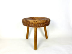 Eyespy - Mid century wicker stool / side table attributed to the American designer Tony Paul.