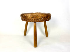 Eyespy - Mid century wicker stool / side table attributed to the American designer Tony Paul.