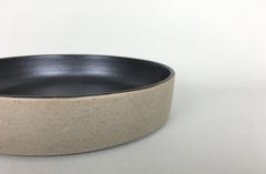 French Stoneware Basic shallow bowl or soup plate - Anthracite - eyespy