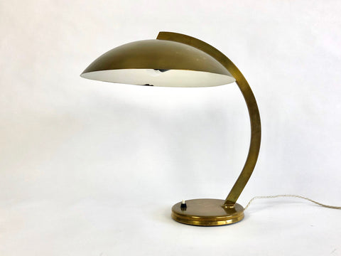 Bauhaus brass table lamp by Hillebrand