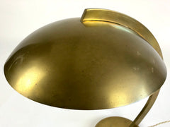 Bauhaus brass table lamp by Hillebrand