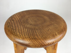 Mid century round top stool from France. Perriand, Prouvé, Le Corbusier era - eyespy