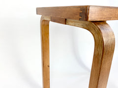 Eyespy - Early production small side table by Alvar Aalto from the 1930s.  Distributed in the UK by Finmar 