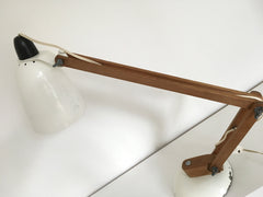 Habitat Conran Maclamp. White, wooden arm - eyespy
