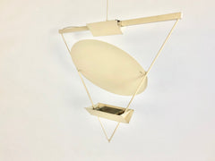 1980s Italian triangle ceiling light by Mario Botta for Artemide