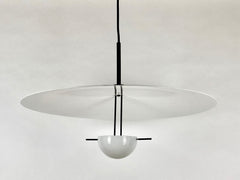 Pendant light by Vico Magistretti for Italian lighting company Oluce.  Model Nara 462 - this is the larger 62cm diameter version from 1986.