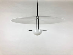 Pendant light by Vico Magistretti for Italian lighting company Oluce.  Model Nara 462 - this is the larger 62cm diameter version from 1986.